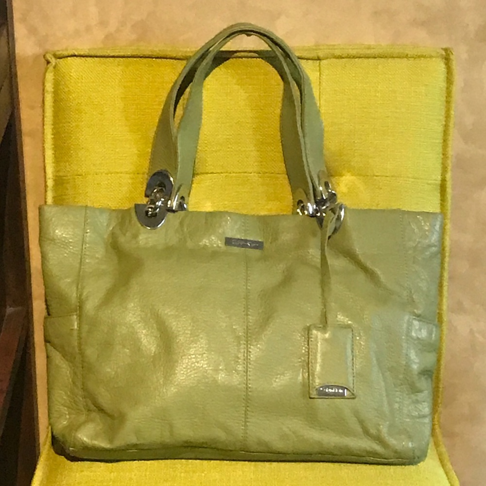 Green Leather Calvin Klein Purse