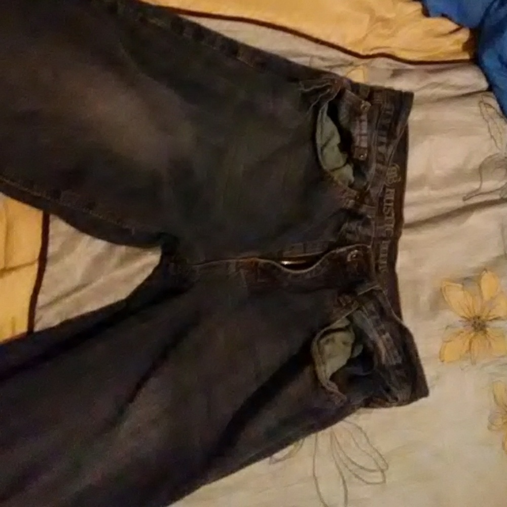 Pair of Rustic blue jeans