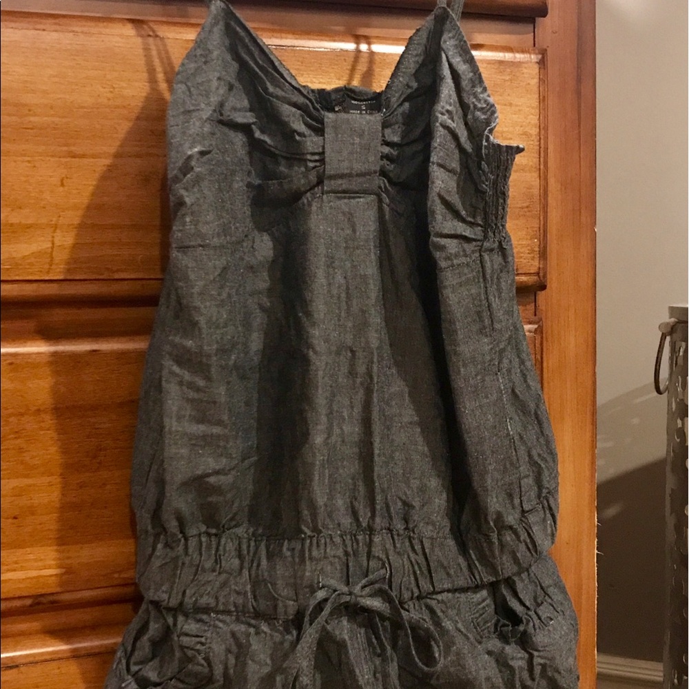 Charcoal gray/blackish romper