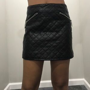 H&M Pleather Mini Skirt