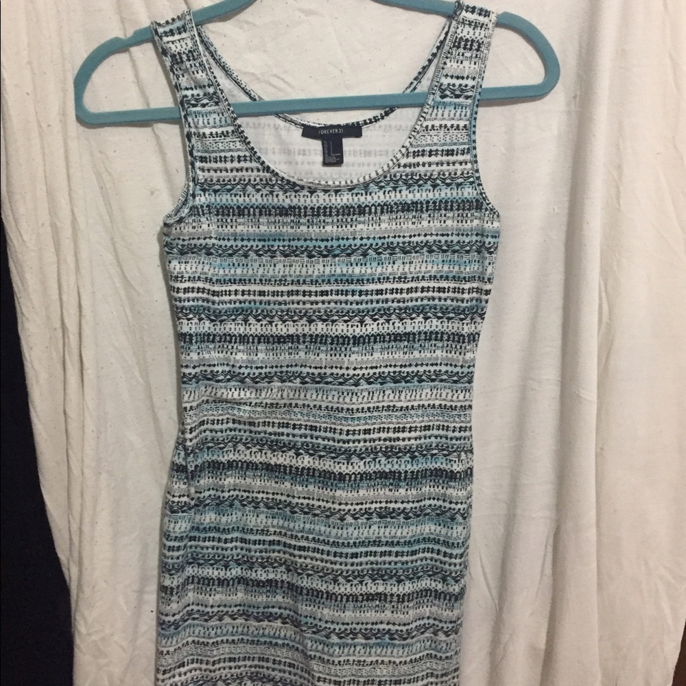 Tight fitted patterned dress