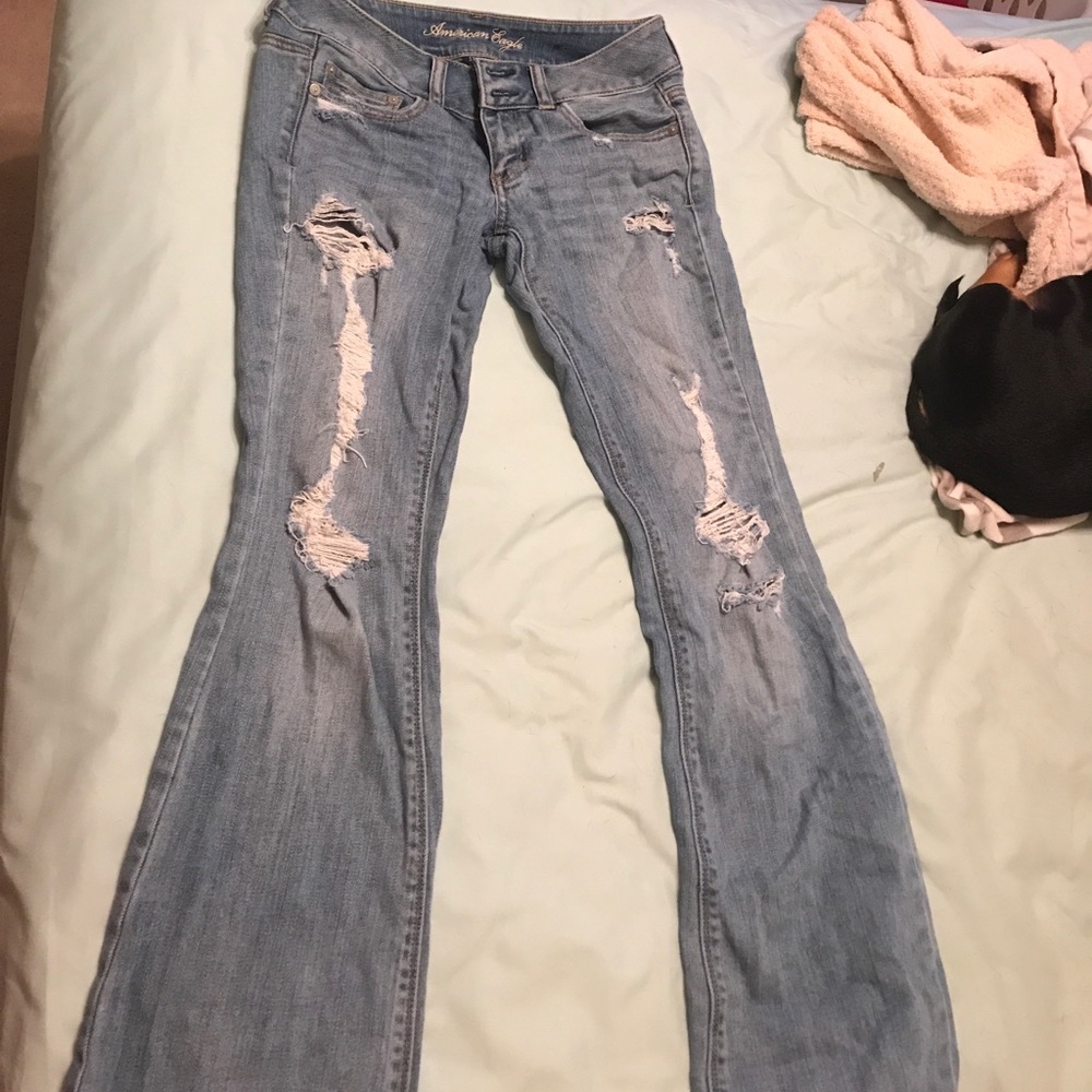 AE Artist stretch jeans with holes (distressed)