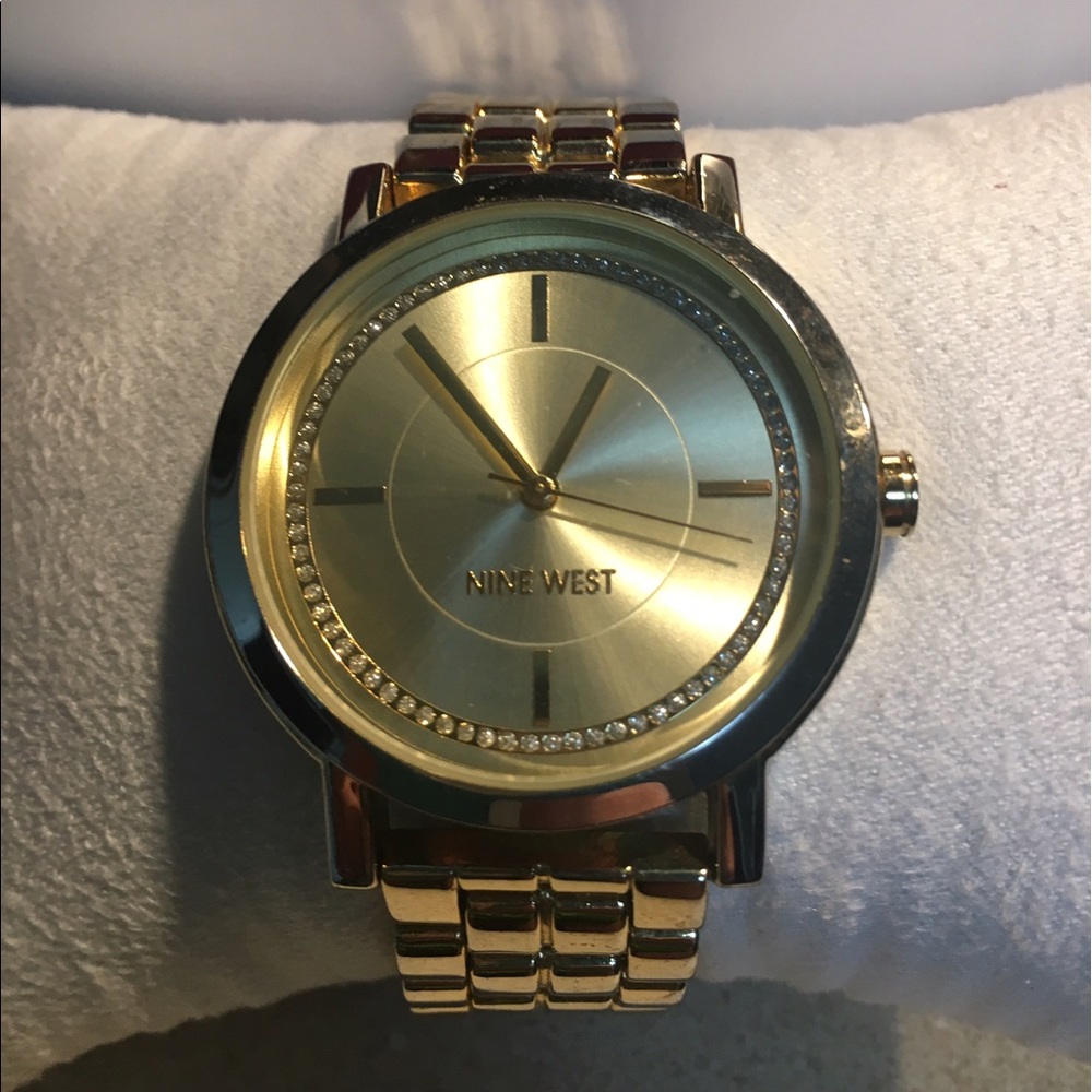 Women's Gold Nine West Watch