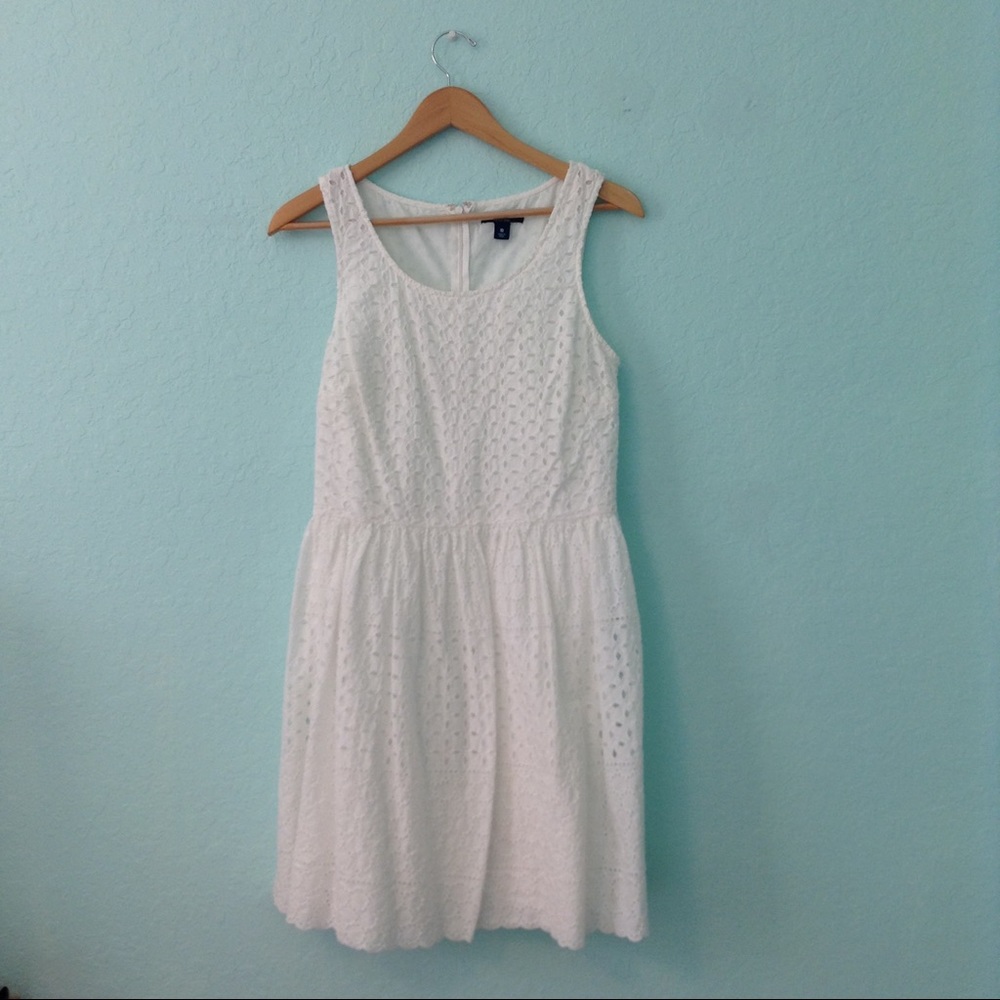 Old Navy White Eyelet Dress