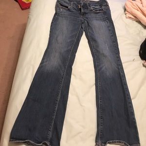 AE flare blue jeans