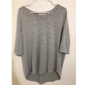 Loft grey knit top