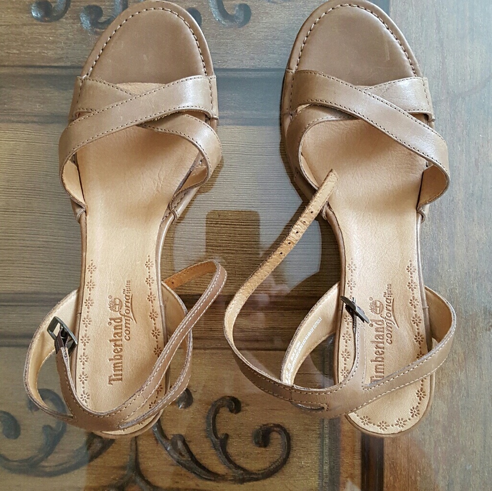 Timberland strappy wedges sandals