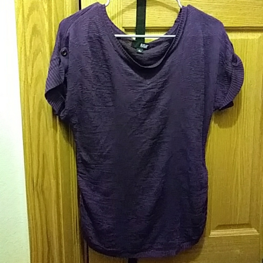 Purple knitted shirt