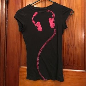 Black and Pink Graphic Tee