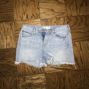 Madewell cutoff denim shorts