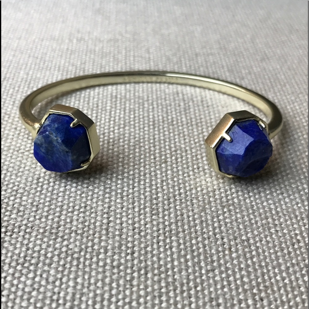 KENDRA SCOTT Brinkley Blue LAPIS Cuff Bracelet $75
