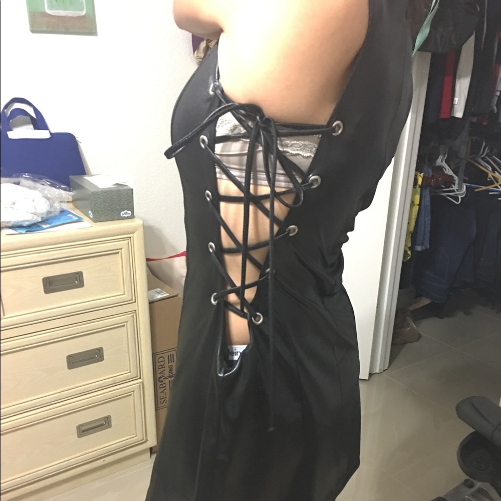 Nasty Gal Lace Up Dress