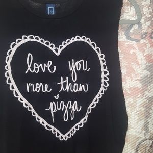 ❄Love You More Than Pizza Crop Top🍕