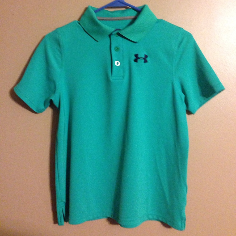 2 Kids youth large Under Armour Polo Shirts