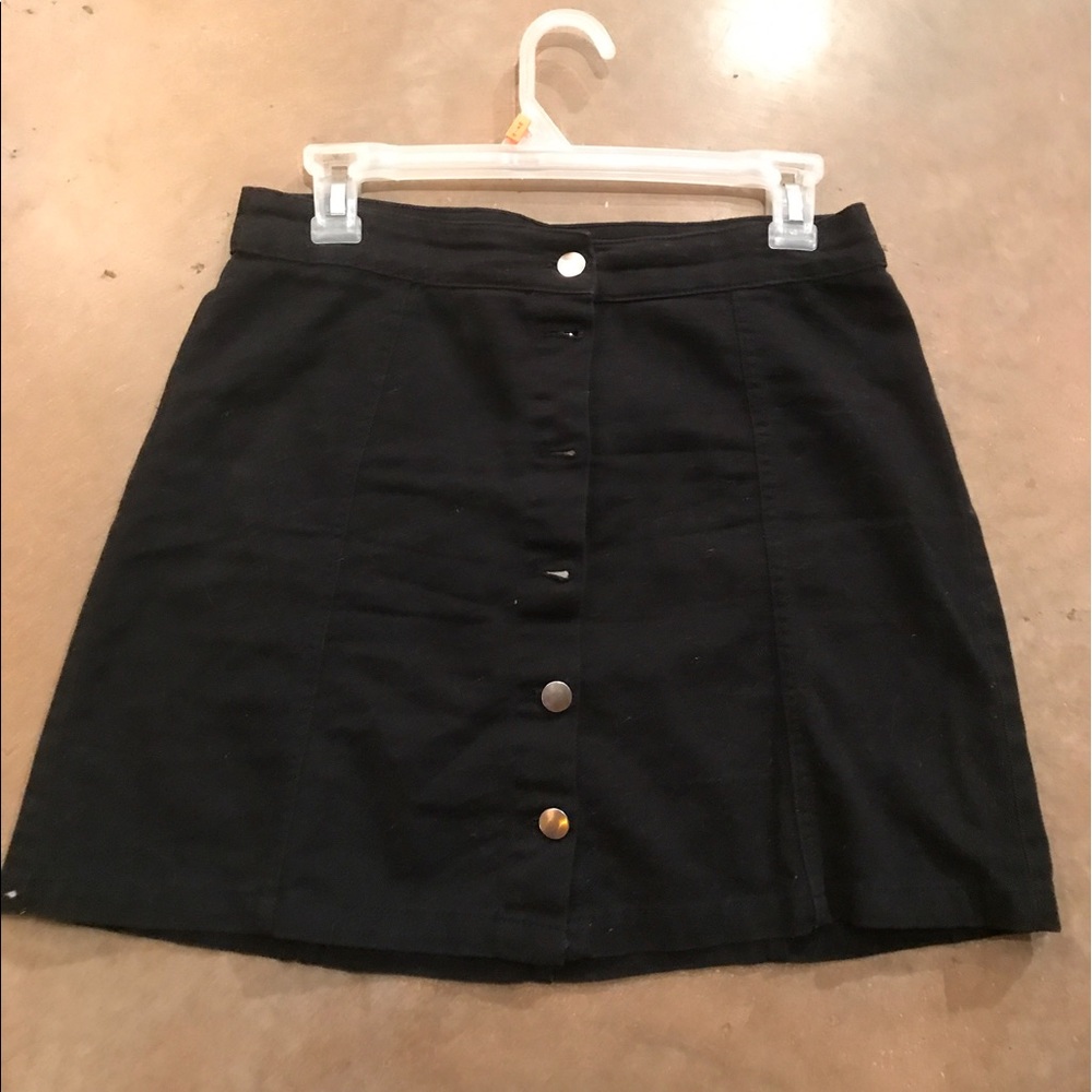 Black Jean Skirt size 10