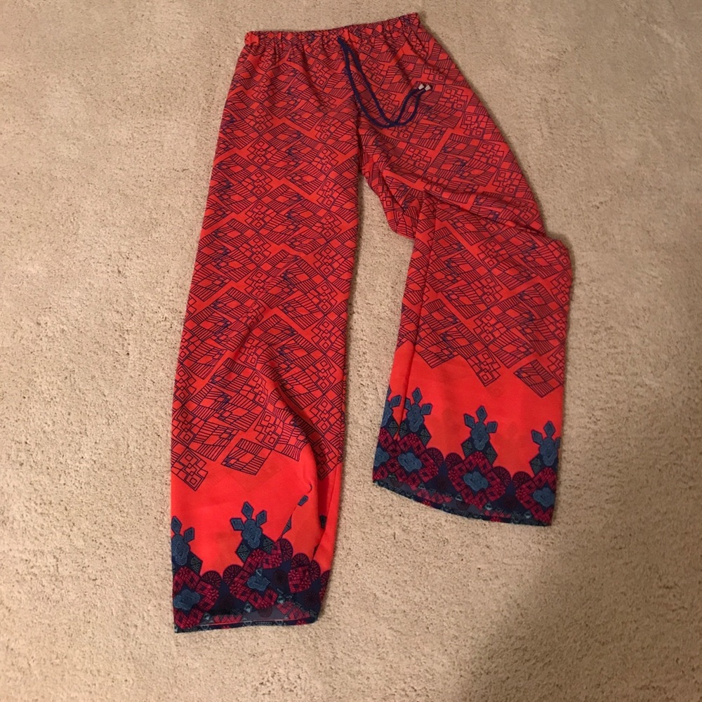 Printed patterned pants