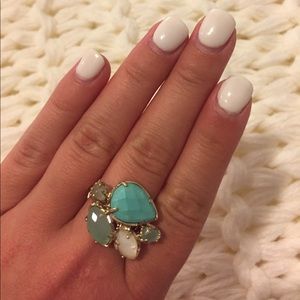 Kendra Scott blue and ivory custom ring