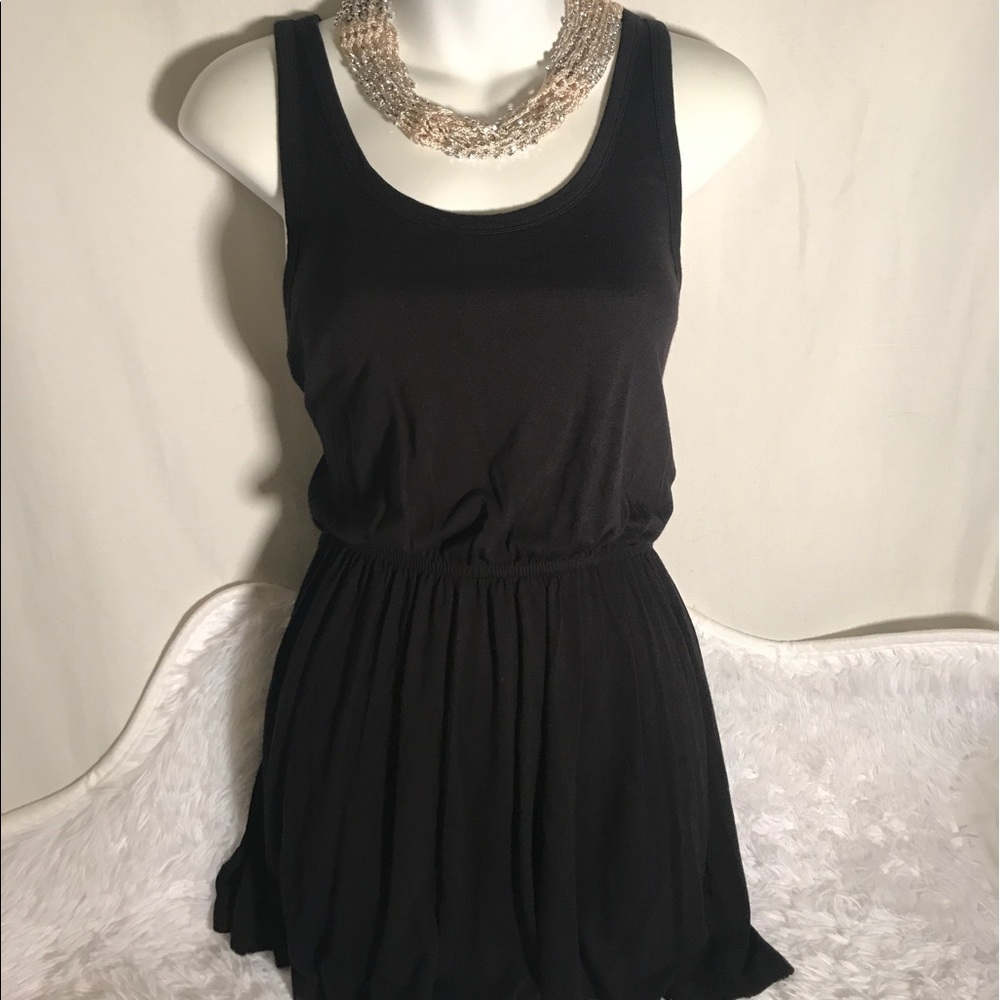 H&M basic cotton romper cover up Sz sm black