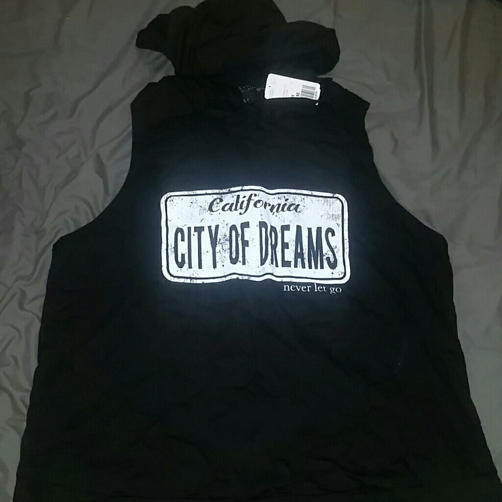 Forever 21+ Hooded Sleeveless Top