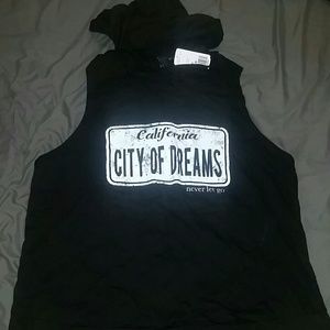 Forever 21+ Hooded Sleeveless Top