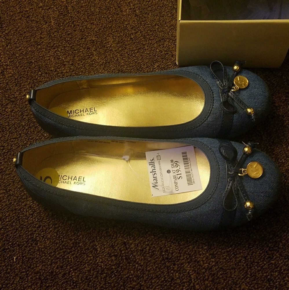 Denim MK flats