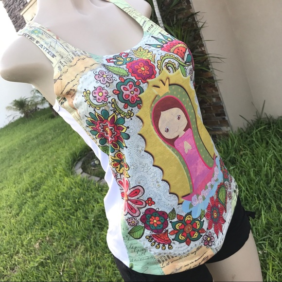 Our Lady of Guadalupe Tank Top Shirt Stretchy - Picture 2 of 5