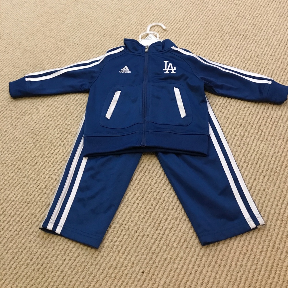 NWOT Adidas Dodgers Track Suit - 18M