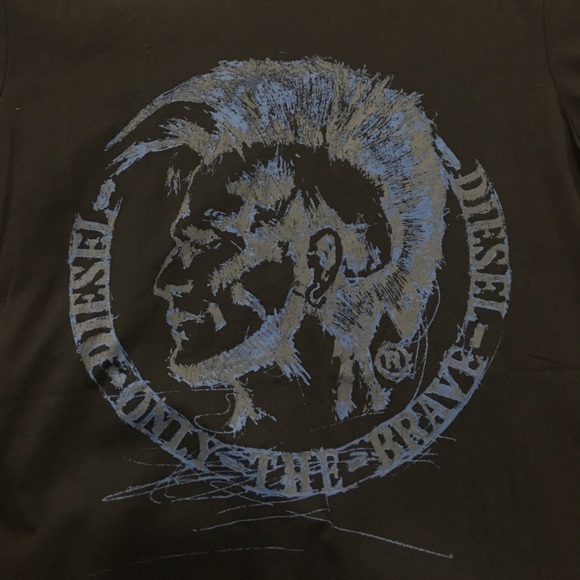 Diesel men's only the brave t-shirt medium new - Picture 4 of 4