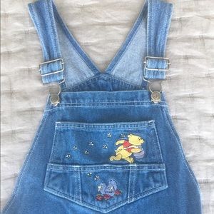 vintage one of a kind winnie the pooh overalls