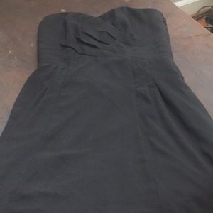 Black dress strapless