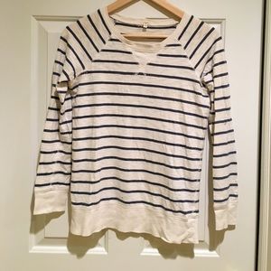 J. Crew Sequined Striped Sweatshirt