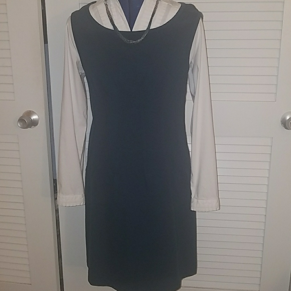 Anthropologie Deletta dress 💚💙 Gray 💙💚 Size M