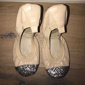 NEVER WORN Yosi Samra foldable flats, size 6