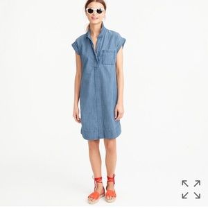 Jcrew short sleeve chambray shirtdress
