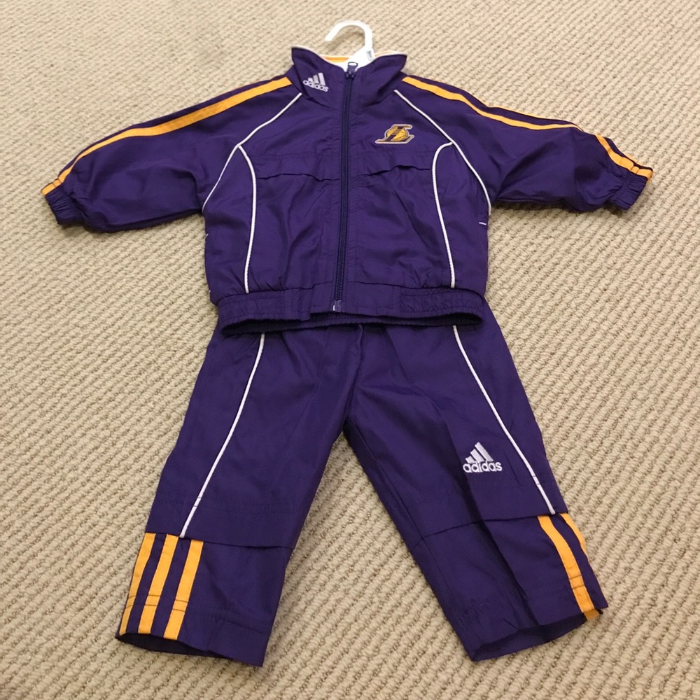 NWOT Adidas LA Lakers Tracksuit - 6/9M