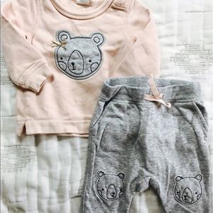 Baby Girl Graphic Sweatshirt Set