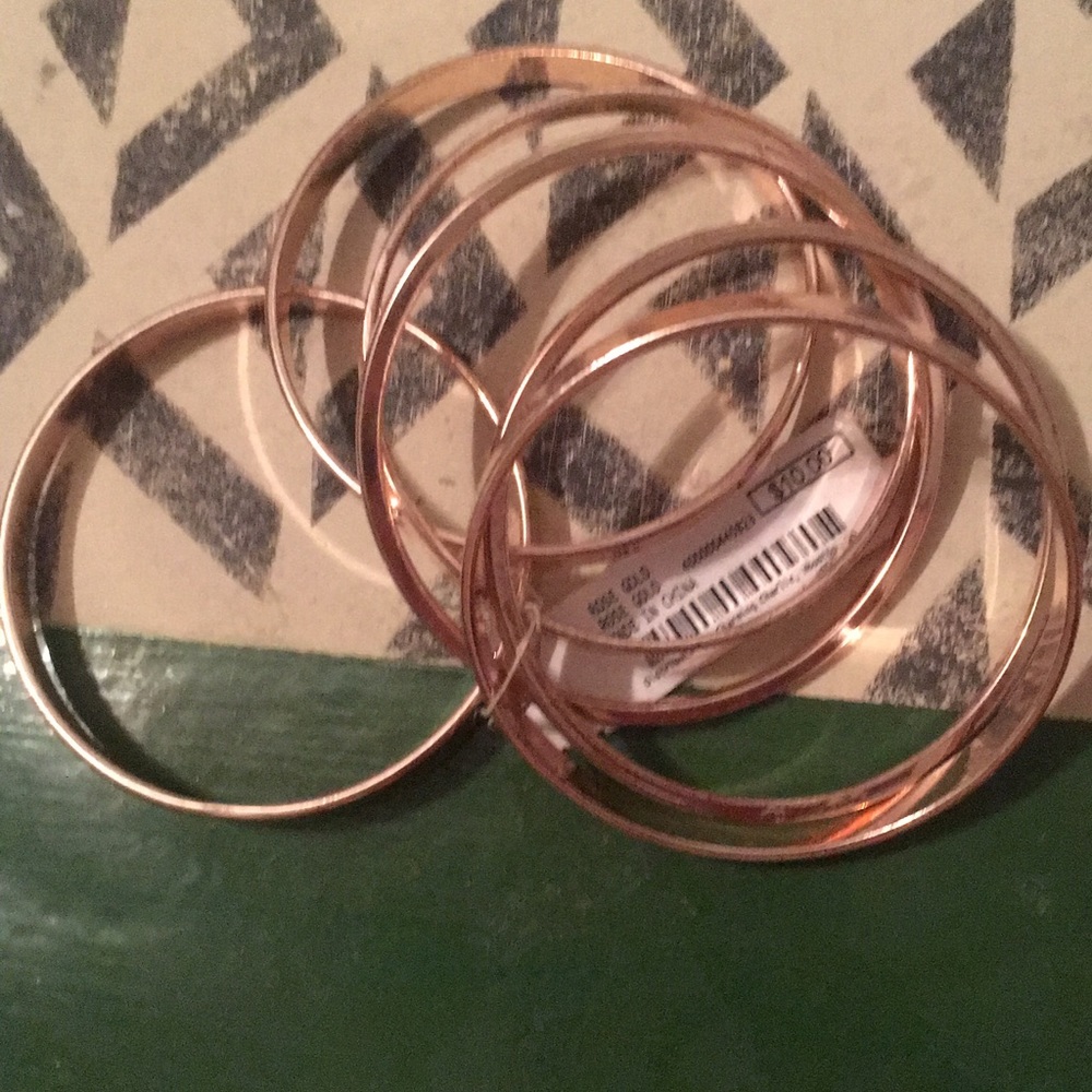 Gold stackable bracelets