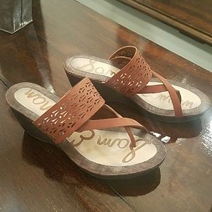 Sam Edelman "Nylee" leather wedge