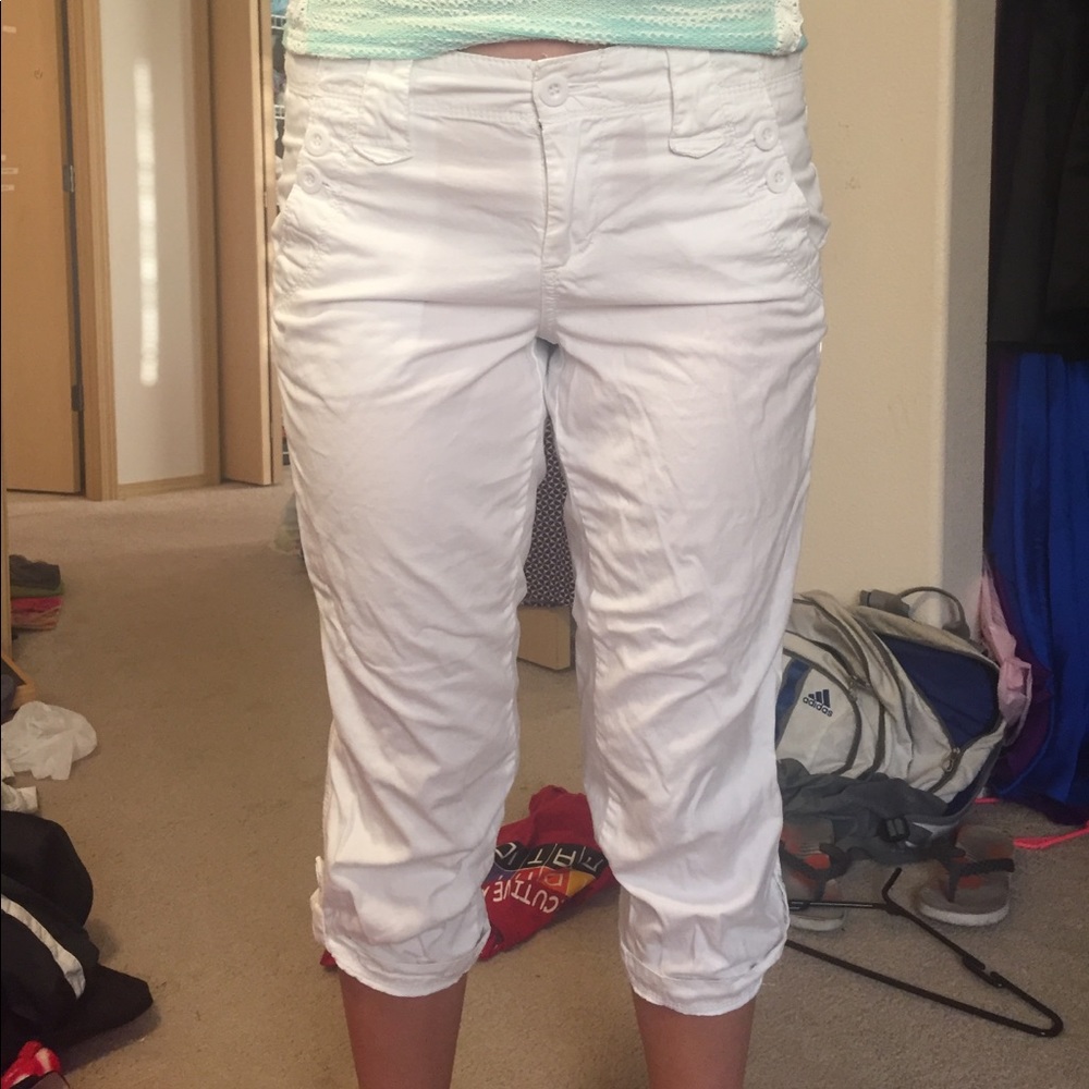 Calvin Klein white Capri