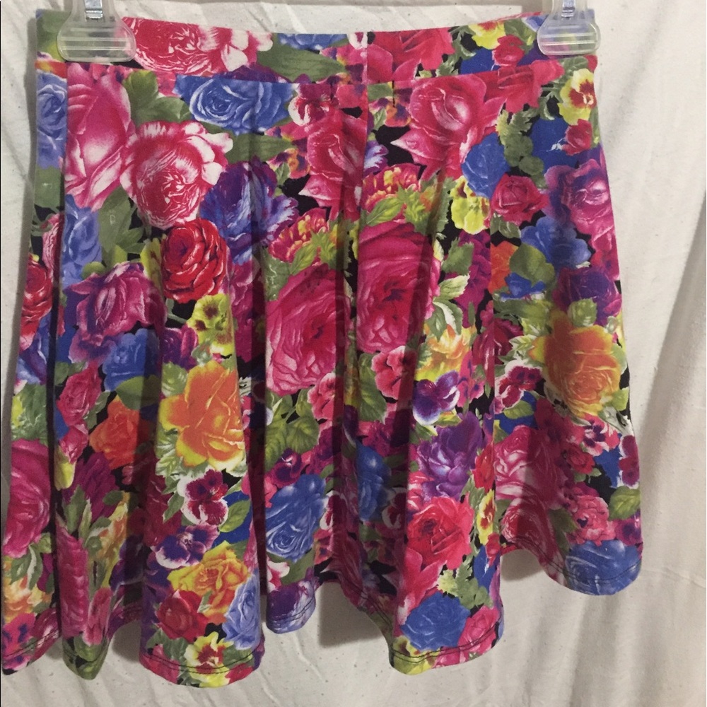 Floral skater skirt