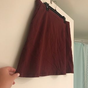 Maroon ASOS Denim Skirt