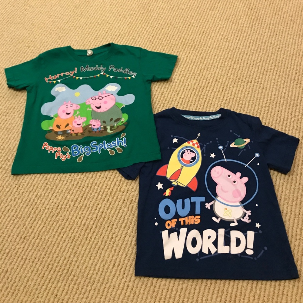 Bundle of two Peppa Pig shirts - 2T