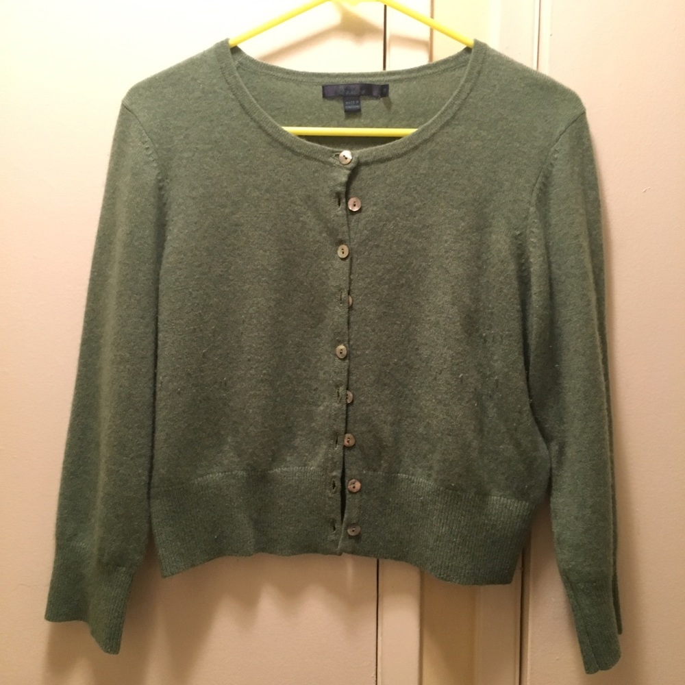 Boden Cashmere Crop Sweater
