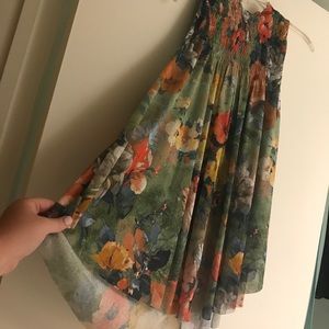 Anthropologie Floral Billowy Tank