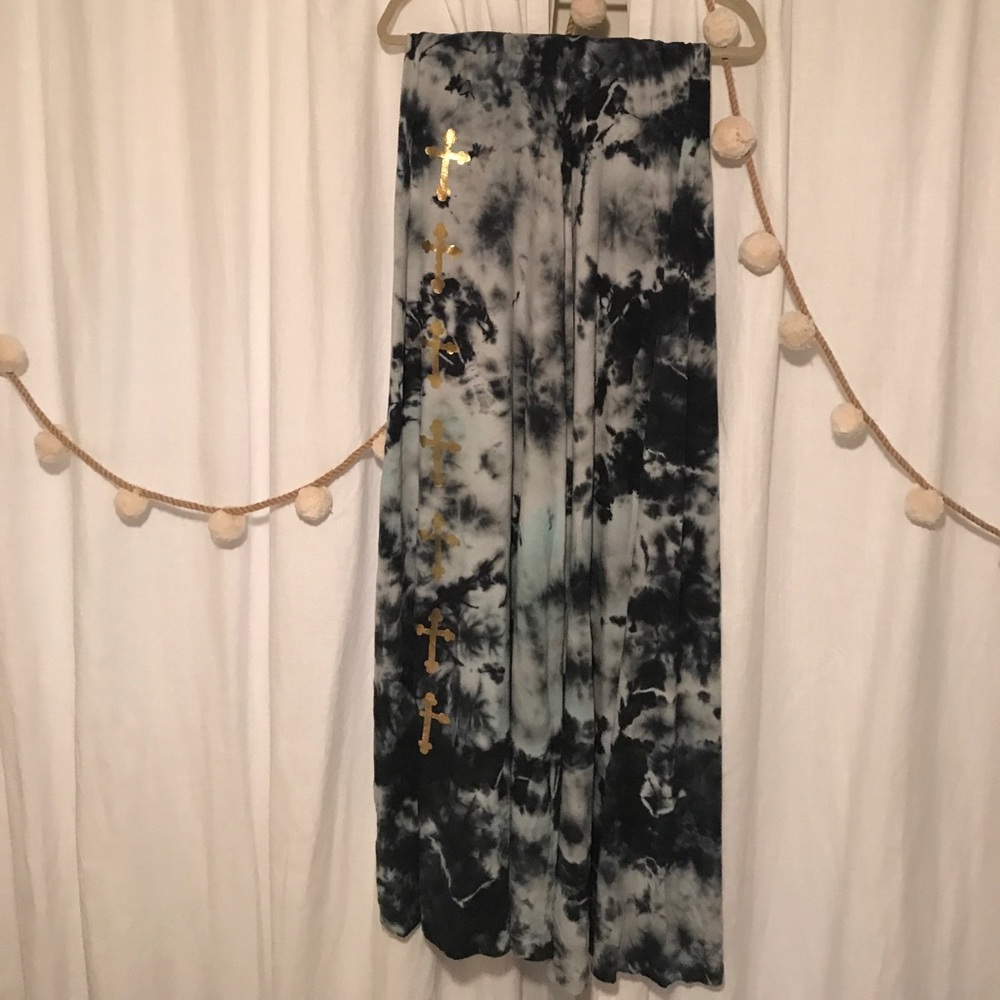 Wildfox wide leg jersey knit pants