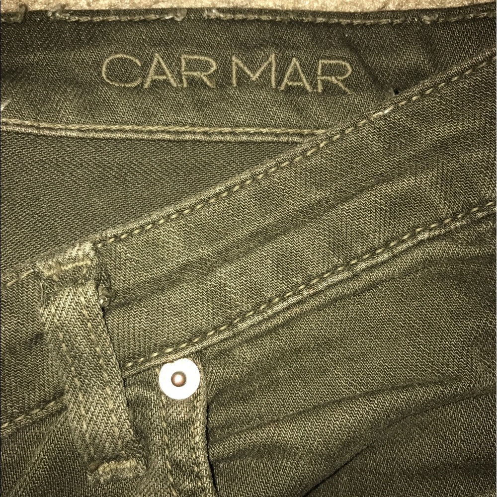CARMAR Olive Green Slim Fit Cargo Pant