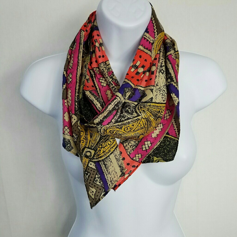 Restless Paisley Designer Silk Scarf