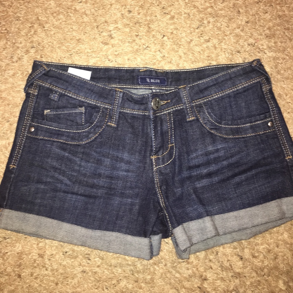 Dark Denim Shorts