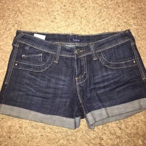 Dark Denim Shorts