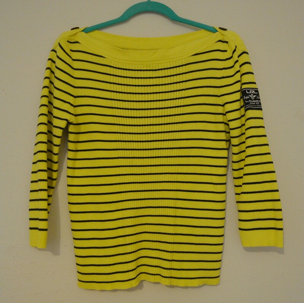 Yellow Striped Sweater